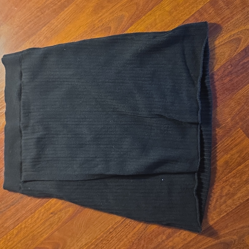 Free People Blackl Ribbed Skirt